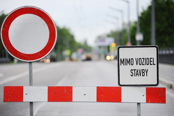 Uzavírka silnice Radkovice u Hrotovic - Bačice