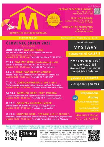 Pozvánka do KC Moravia léto 2025